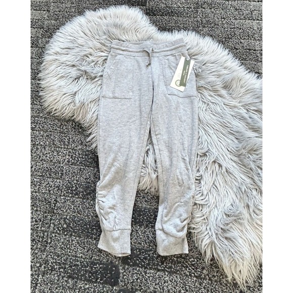 Threads 4 Thought Jade Ruched Fleece Joggers Size 7 SO SOFT - Picture 1 of 3